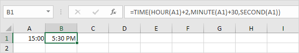 Add Time in Excel